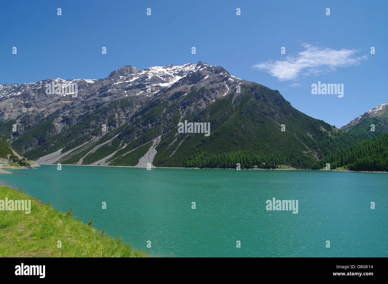 Lago di Livigno Stock Photo