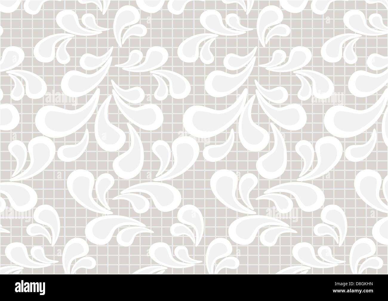 Paisley pattern on a light beige background Stock Photo