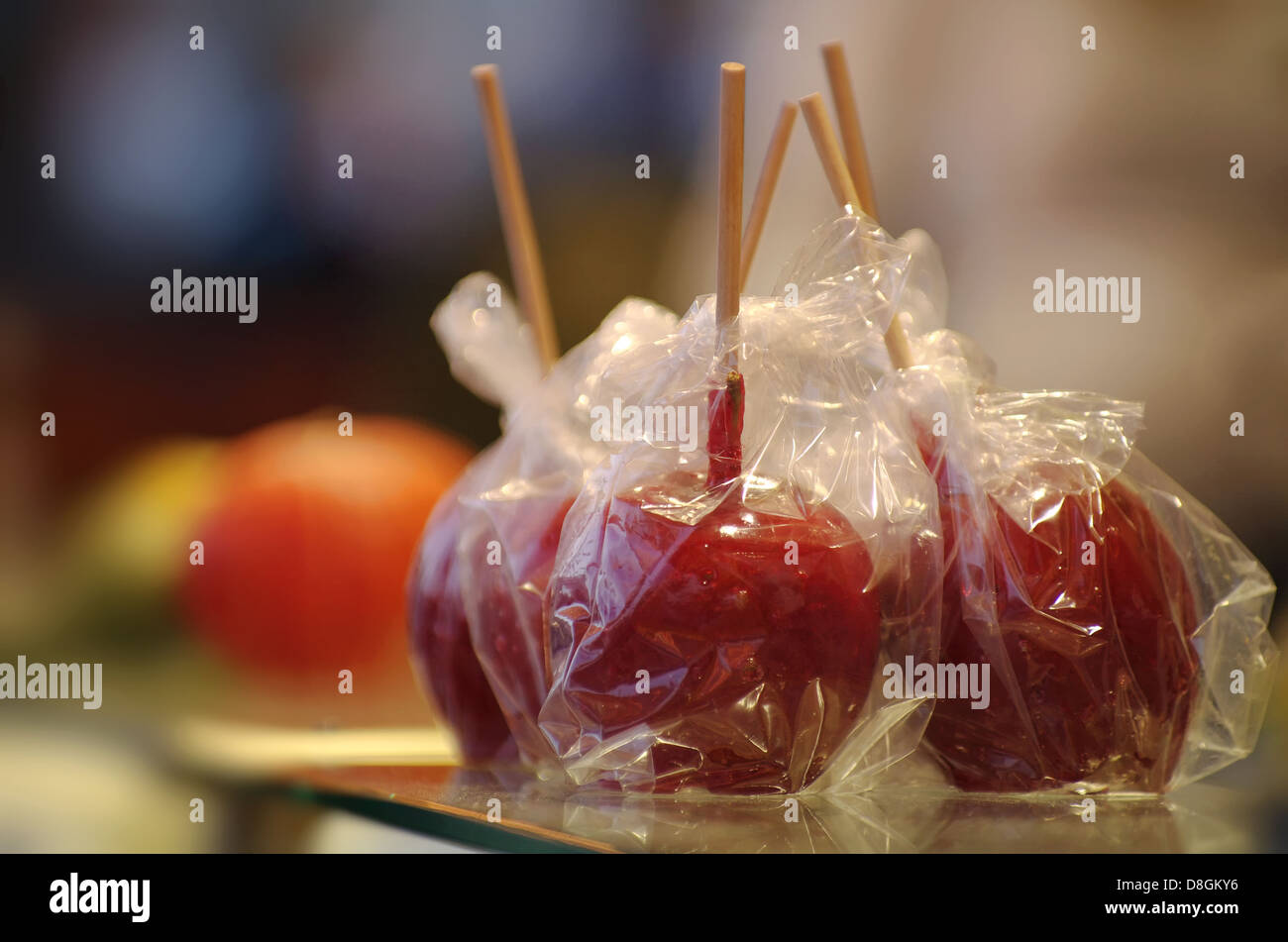 Baked apple Stock Photo