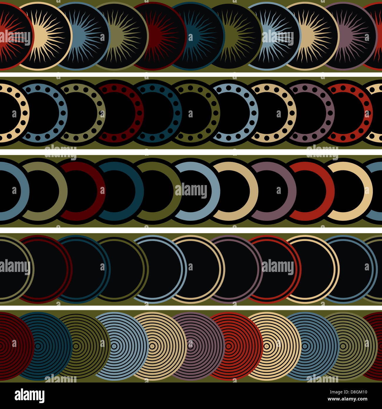 A seamless retro pattern Stock Photo - Alamy