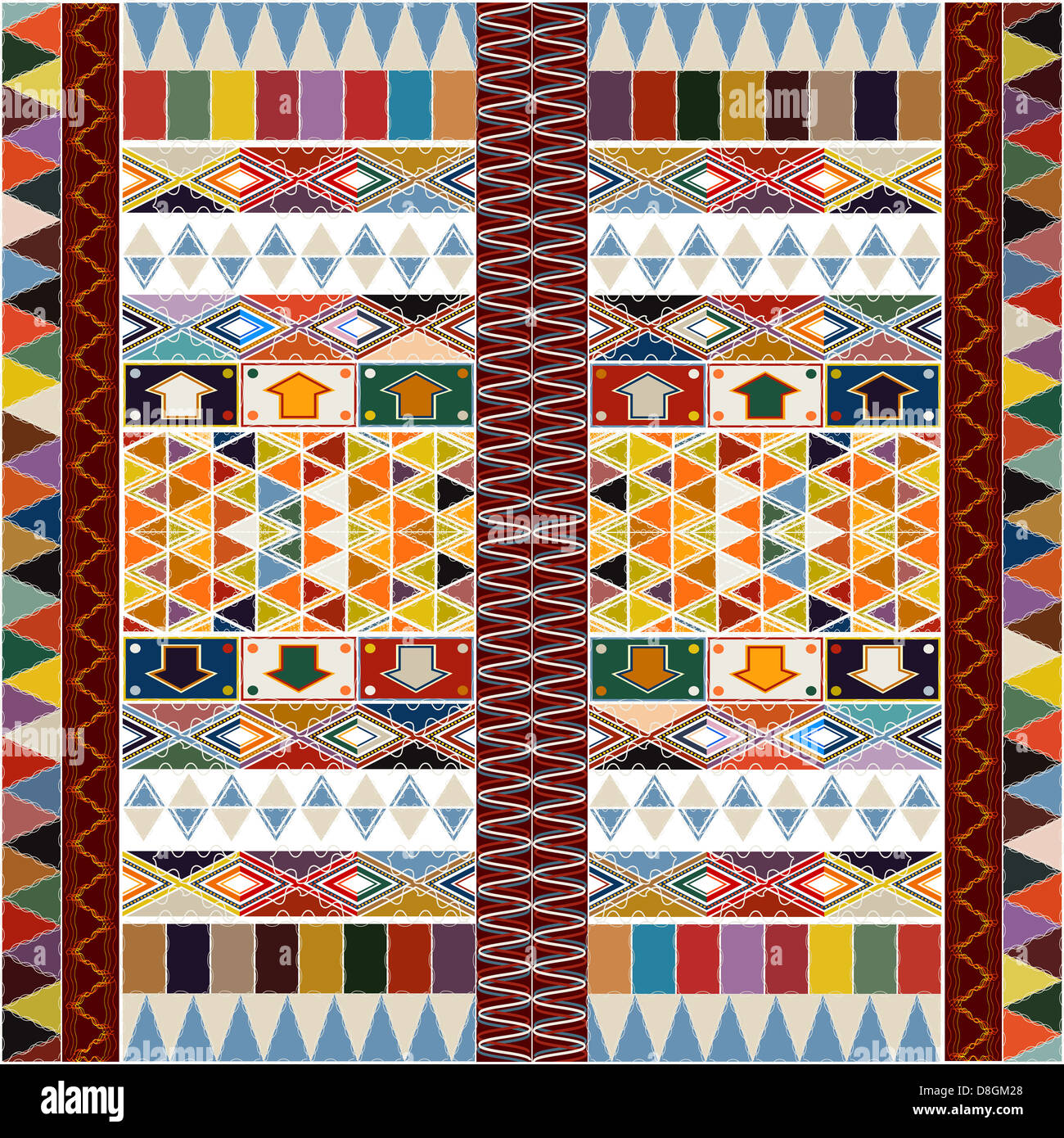 Ethnic carpet design Stock Photo - Alamy