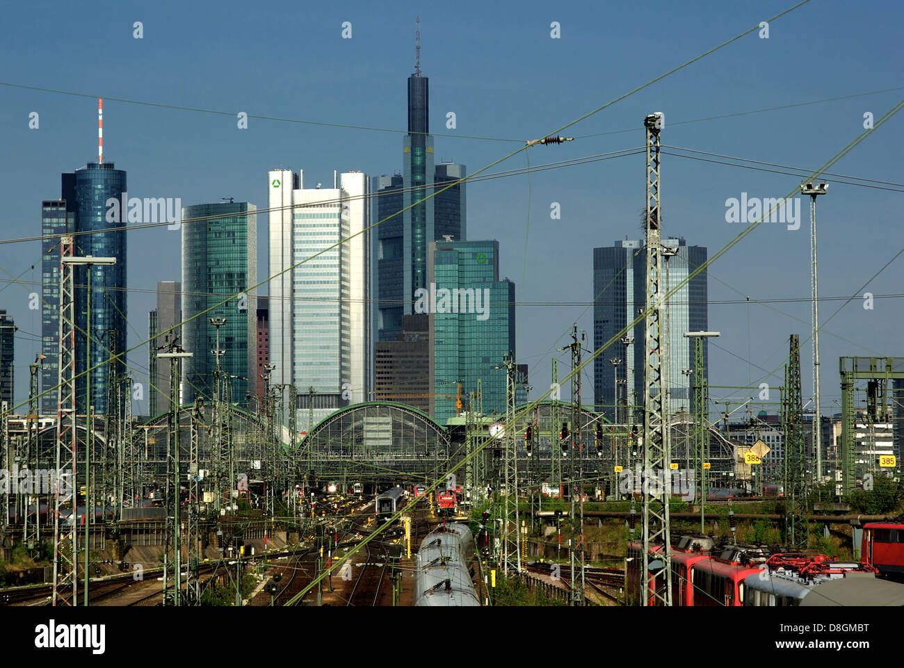 Frankfurt Skyline Stock Photo