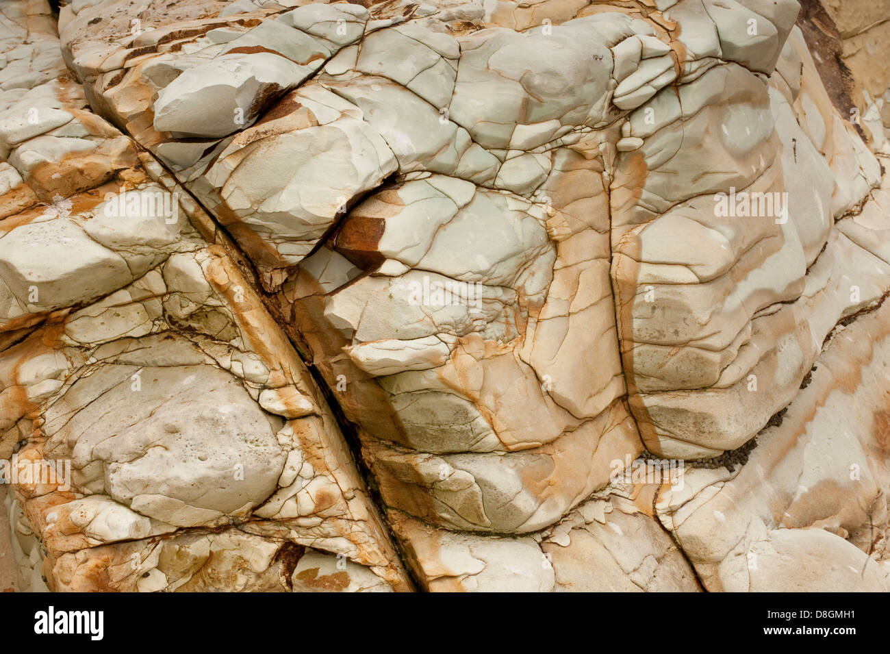 Rocks formations in Isla Pacheca shore. Las Perlas Archipelago Stock Photo