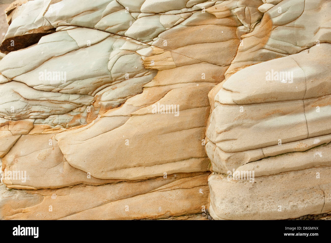 Rocks formations in Isla Pacheca shore. Las Perlas Archipelago Stock Photo