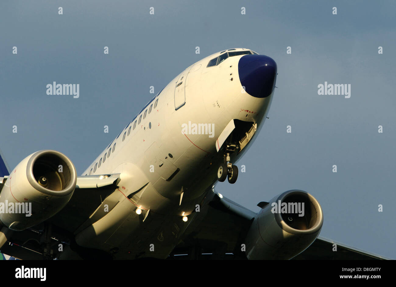 landing aircraft Stock Photo