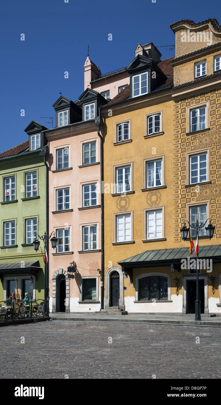 Houses, Warsaw, Poland Stock Photo Alamy