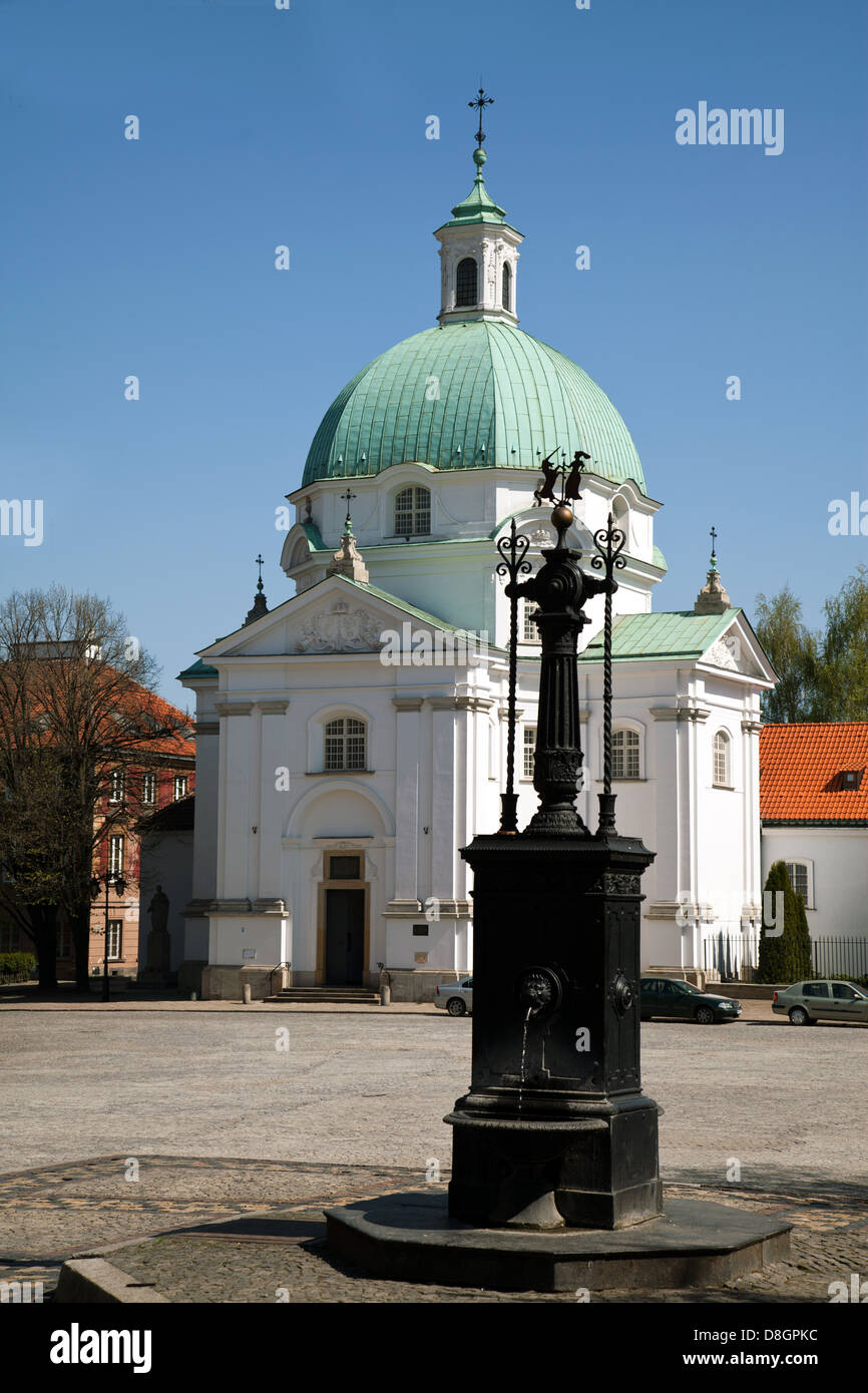 Sacrament Church interior Warsaw, Poland Stock Photo