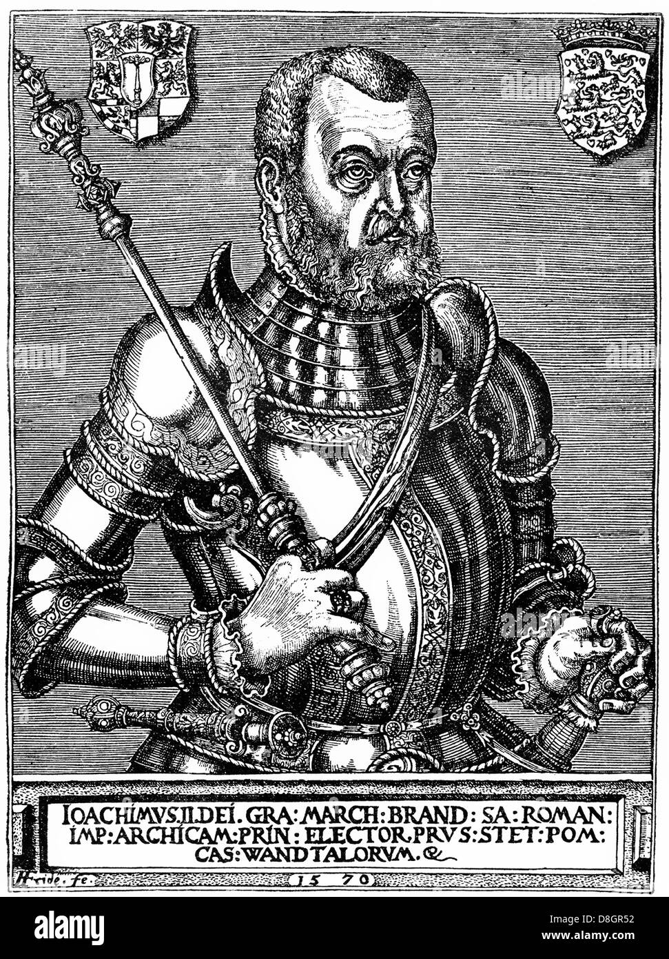 Joachim II. Hector, 1505 - 1571 , Elector of Brandenburg, Hohenzollern, Germany, Europe Stock Photo