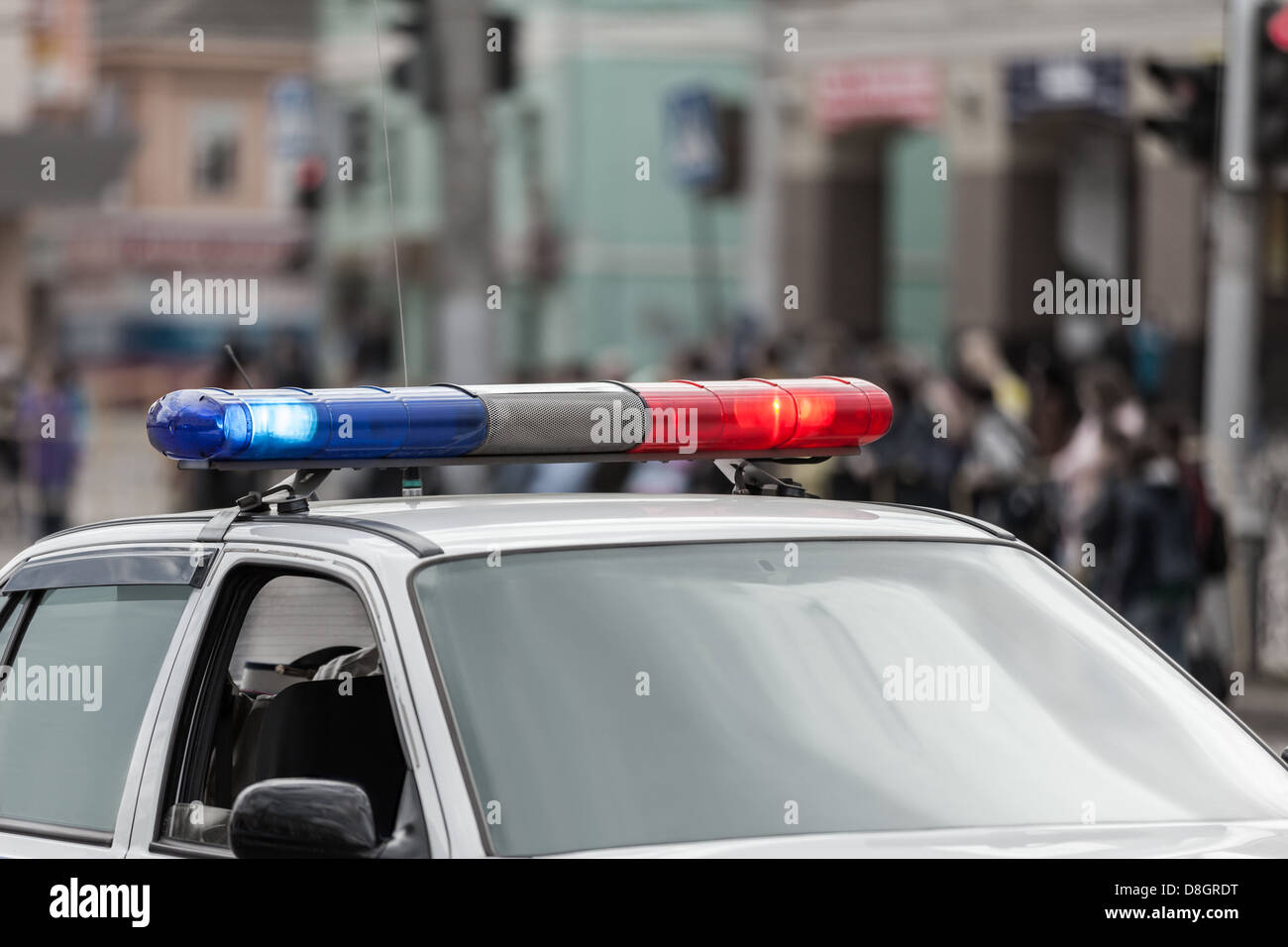 Police car lighting hi-res stock photography and images - Alamy