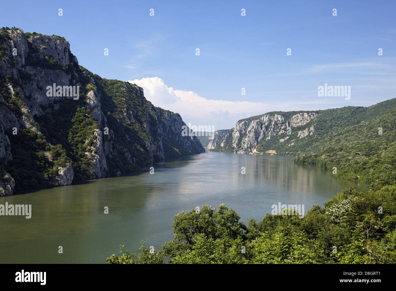 Serbia, Iron Gate, Kazan Gorge, Danube river, Serbien; Eisernes Tor, Kazan Schlucht, Donau, Fluß Stock Photo