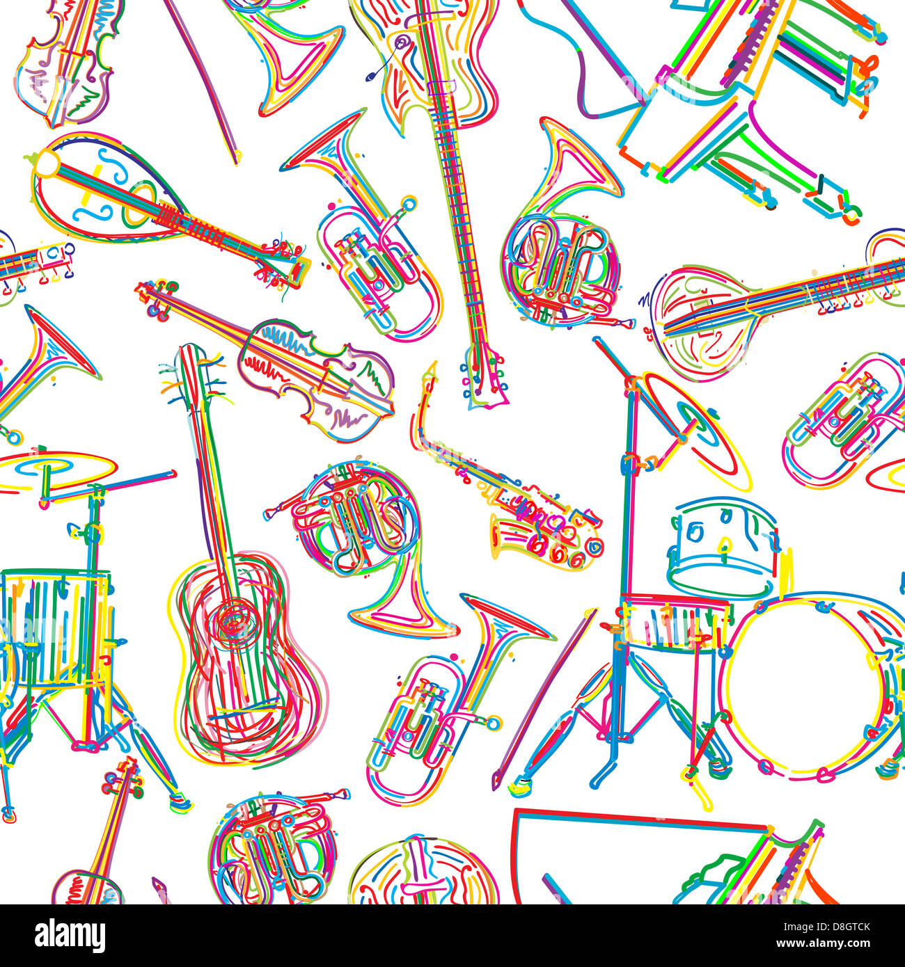 musical instruments sketch D8GTCK