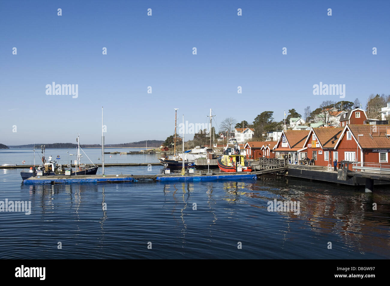 Dalarö, small swedish town Stock Photo - Alamy