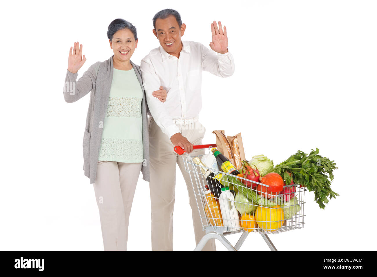 Old chinese woman pushing cart hi-res stock photography and images - Alamy