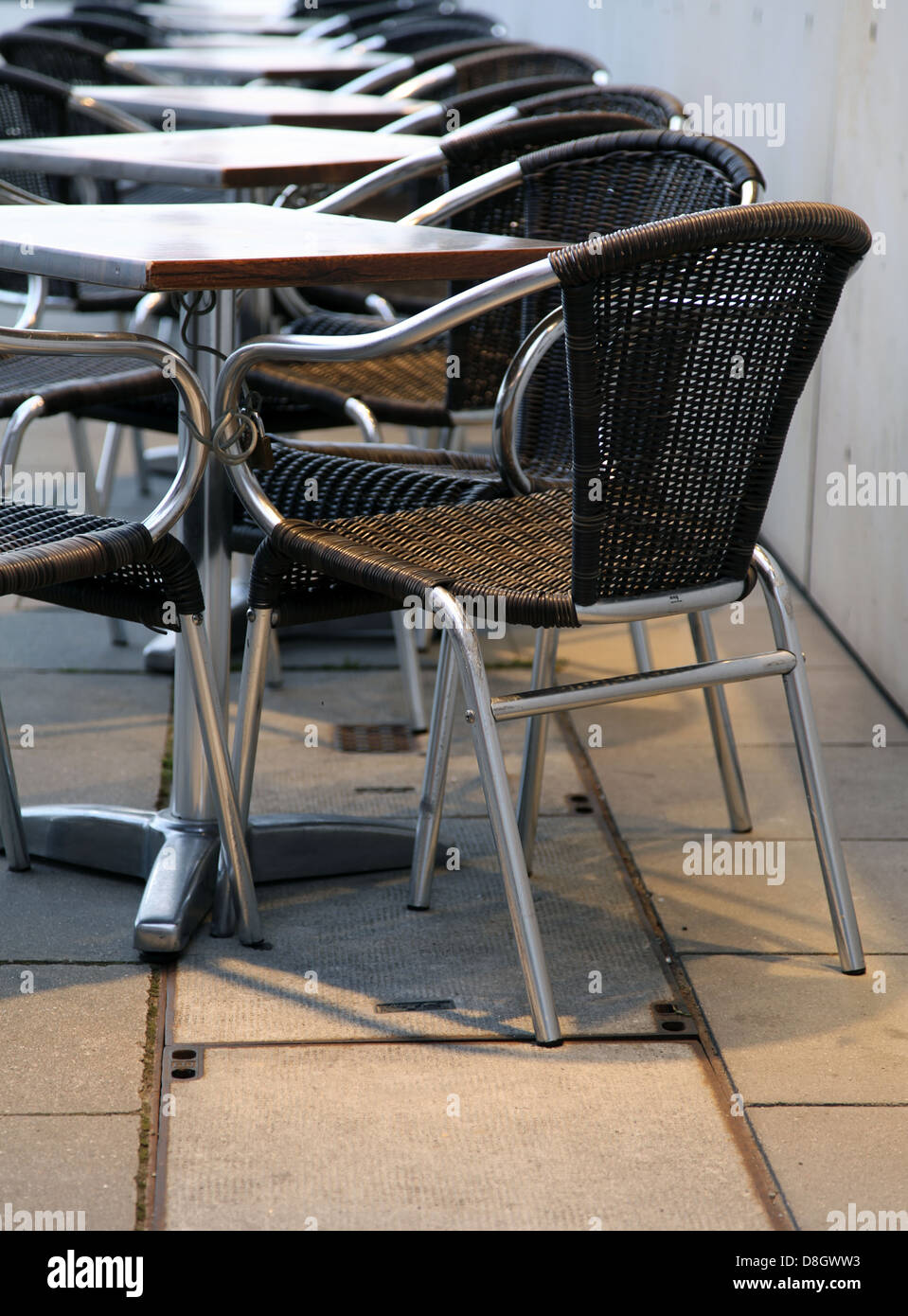 Chairs and tables Stock Photo - Alamy