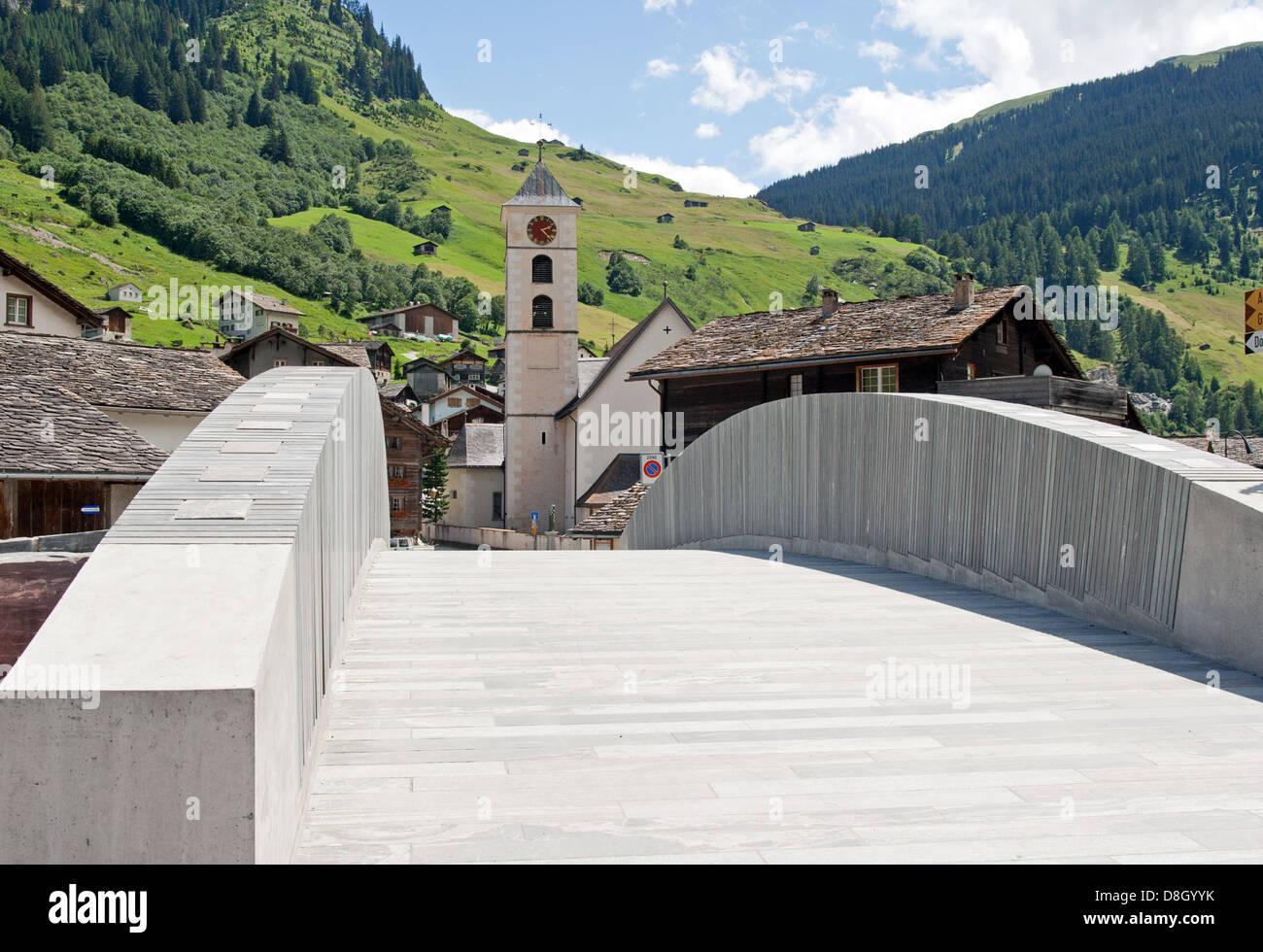 Village Vals, Swiss Stock Photo