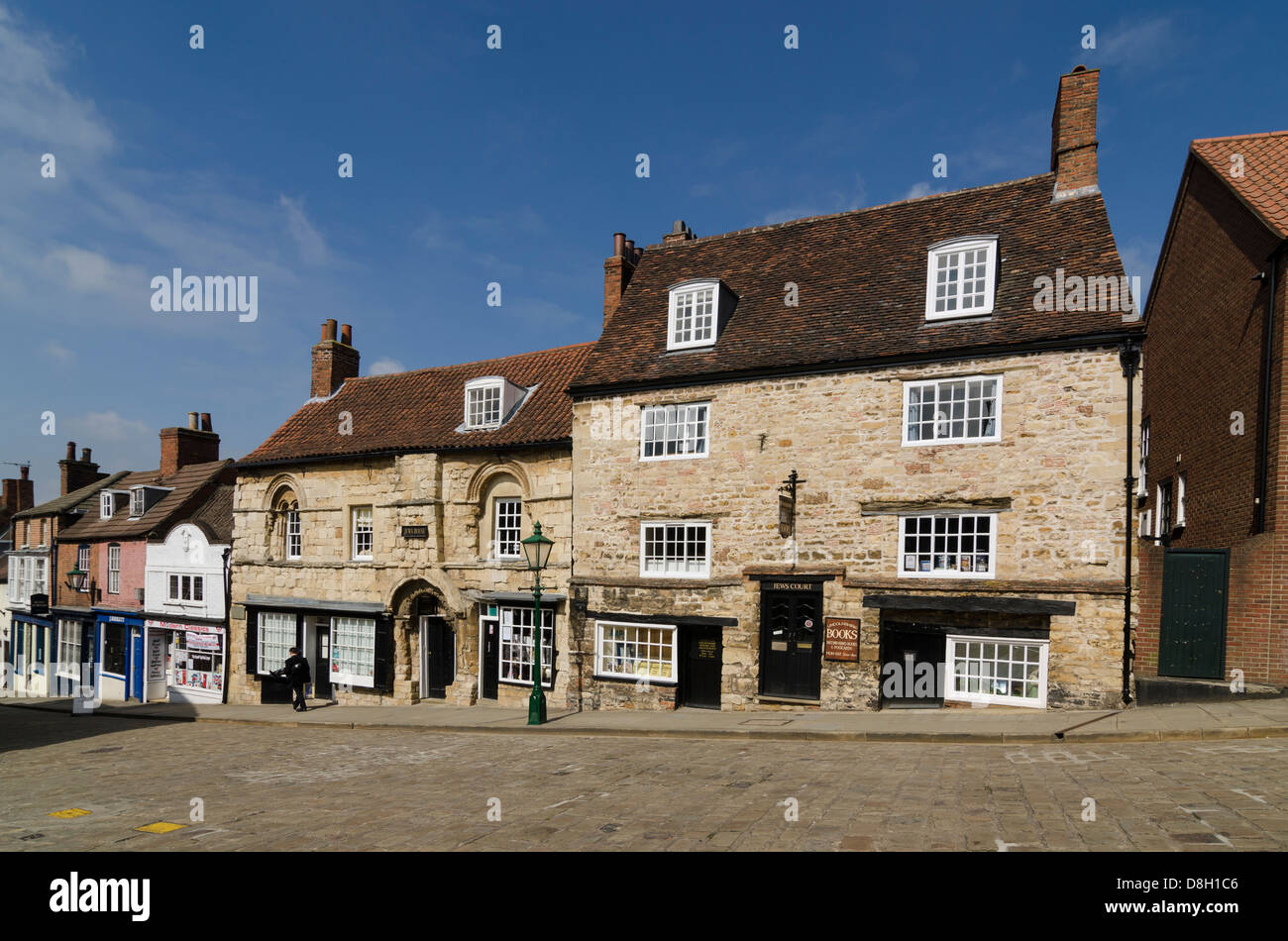 Jew's Court and Jew's House Lincoln Lincolnshire UK Stock Photo