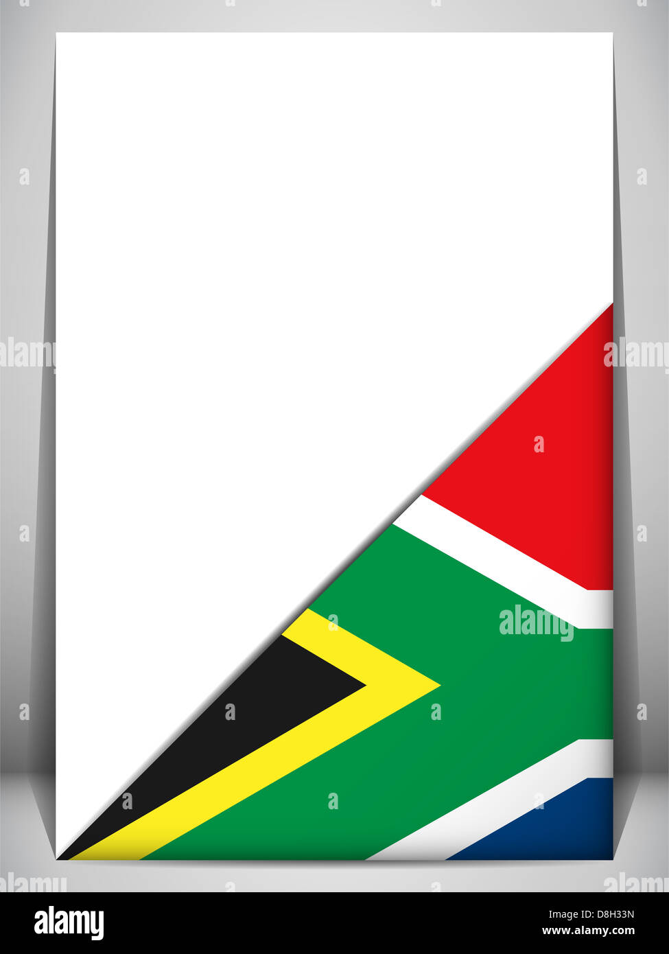 South africa flag folded hi-res stock photography and images - Alamy