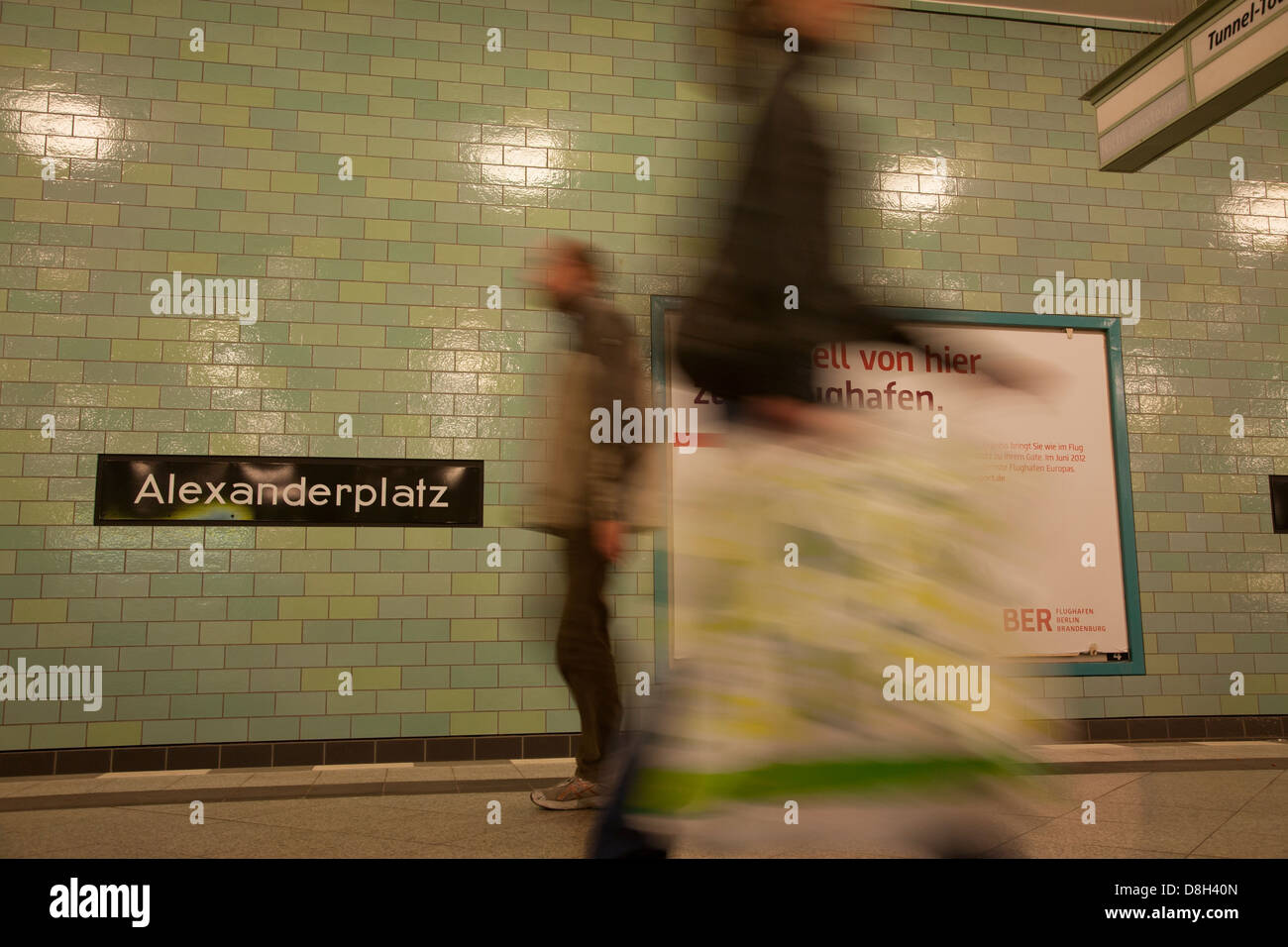 Alexanderplatz Underground Station, Berlin, Germany Stock Photo