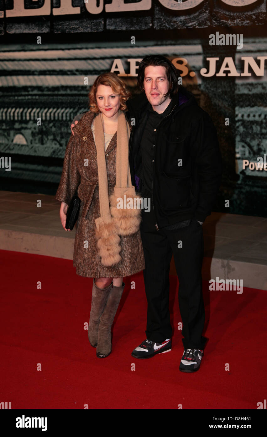 Niko Romm Nikola Kastner and Nick Romm at the German premiere of 'Sherlock Holmes ...