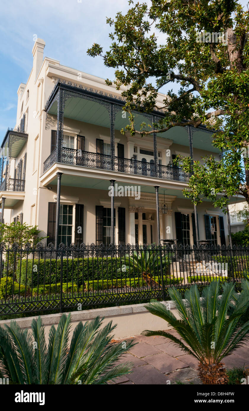 Anne Rice Home in Garden District of New Orleans Louisiana, home of the famous Vampire writer Stock Photo