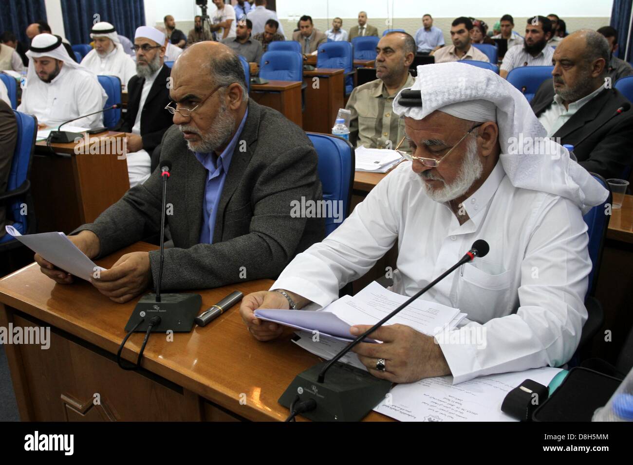 Gaza City, Gaza Strip. May 29, 2013. Members of the Palestinian