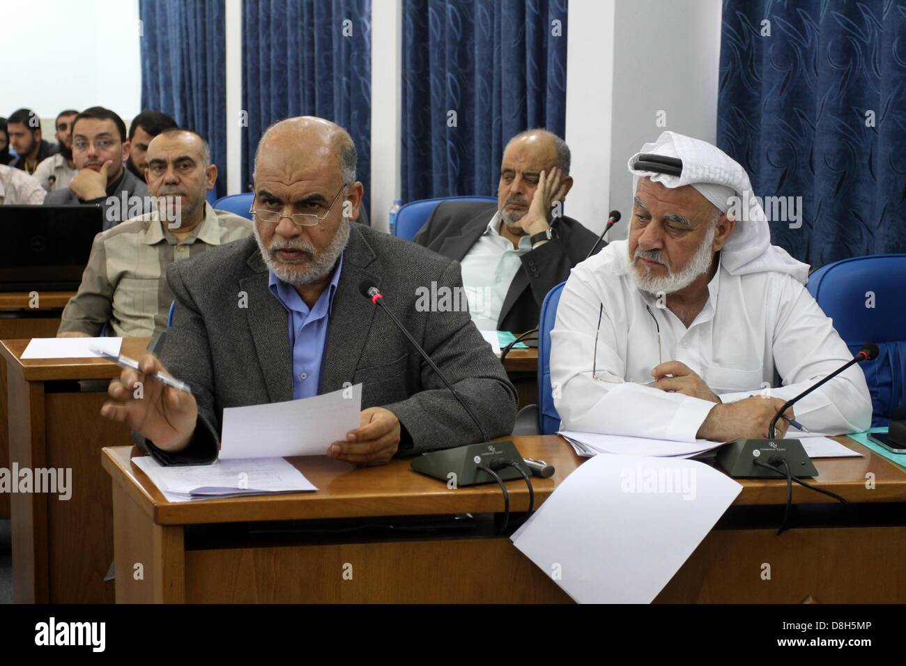 Gaza City, Gaza Strip. May 29, 2013. Members of the Palestinian
