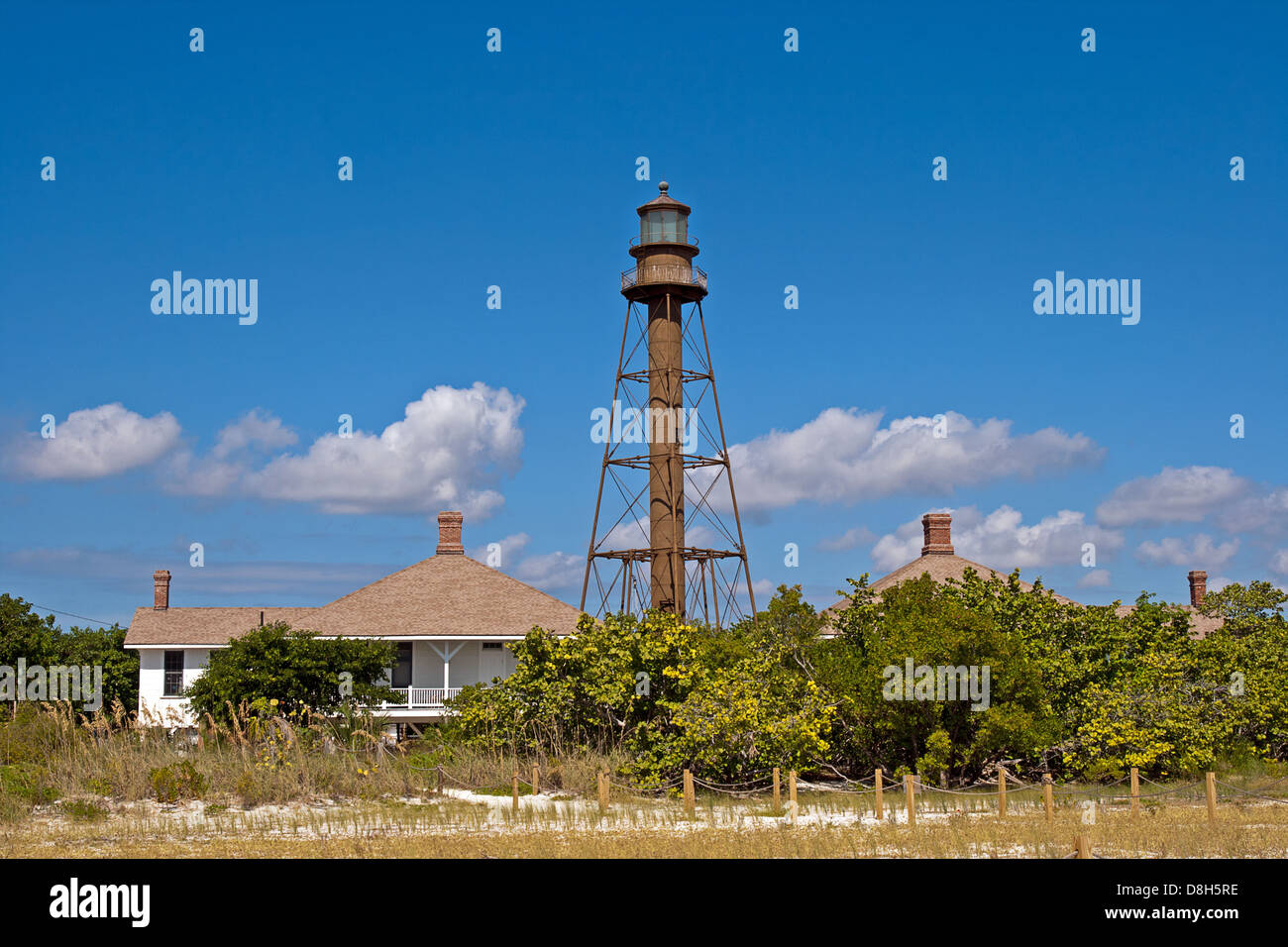 Lighthouse at Sanibel Island, Florida, USA Stock Photo