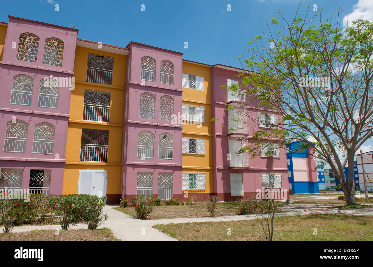 Cienfuegos Cuba new apartments luxury for docyot=rs with colorful new ... - Colorful Painted Concrete Apartments