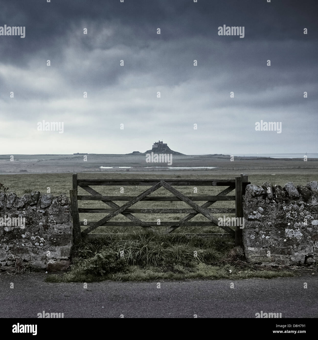 Lindisfarne Castle, Holy Island, Northumberland, England Stock Photo