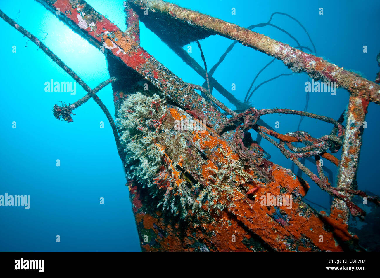 boat wreck Stock Photo