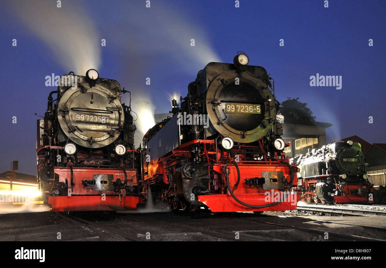 steam locomotives Stock Photo