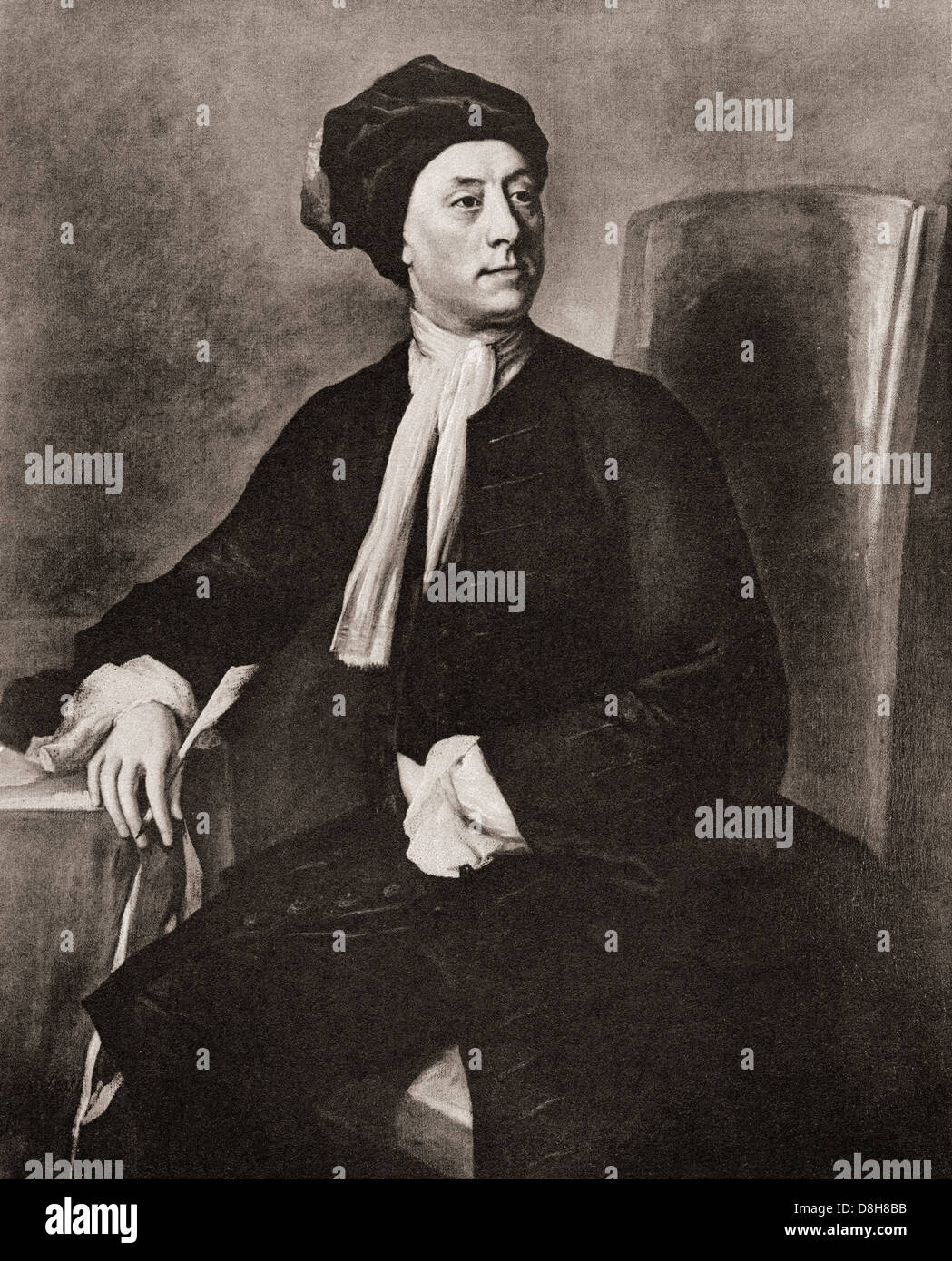 Matthew Prior, 1664 – 1721. English poet and diplomat. Stock Photo
