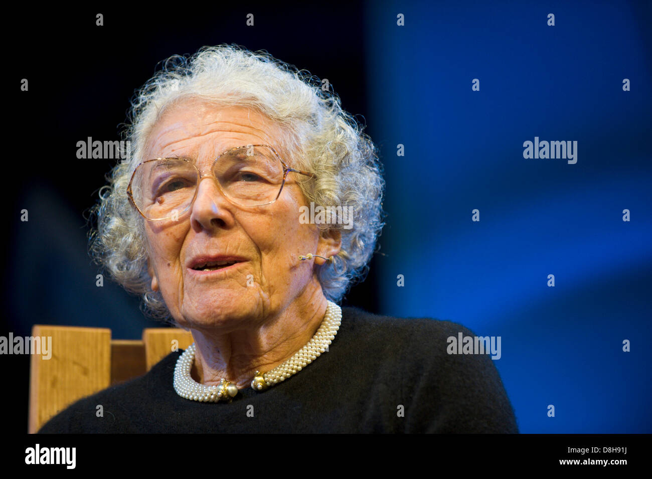 Judith Kerr children's author pictured at Hay Festival 2013 Hay on Wye Powys Wales UK Stock Photo