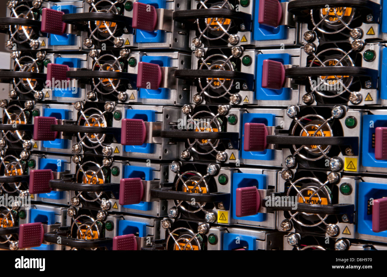 abstract of computer parts for assembly of modern technology for servers close up of colorful