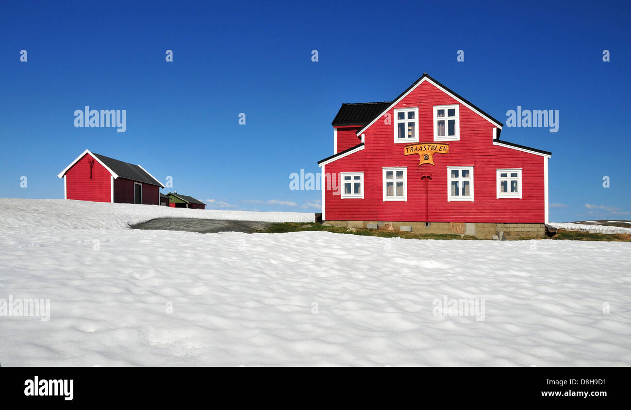 House in the Hardangervidda Stock Photo