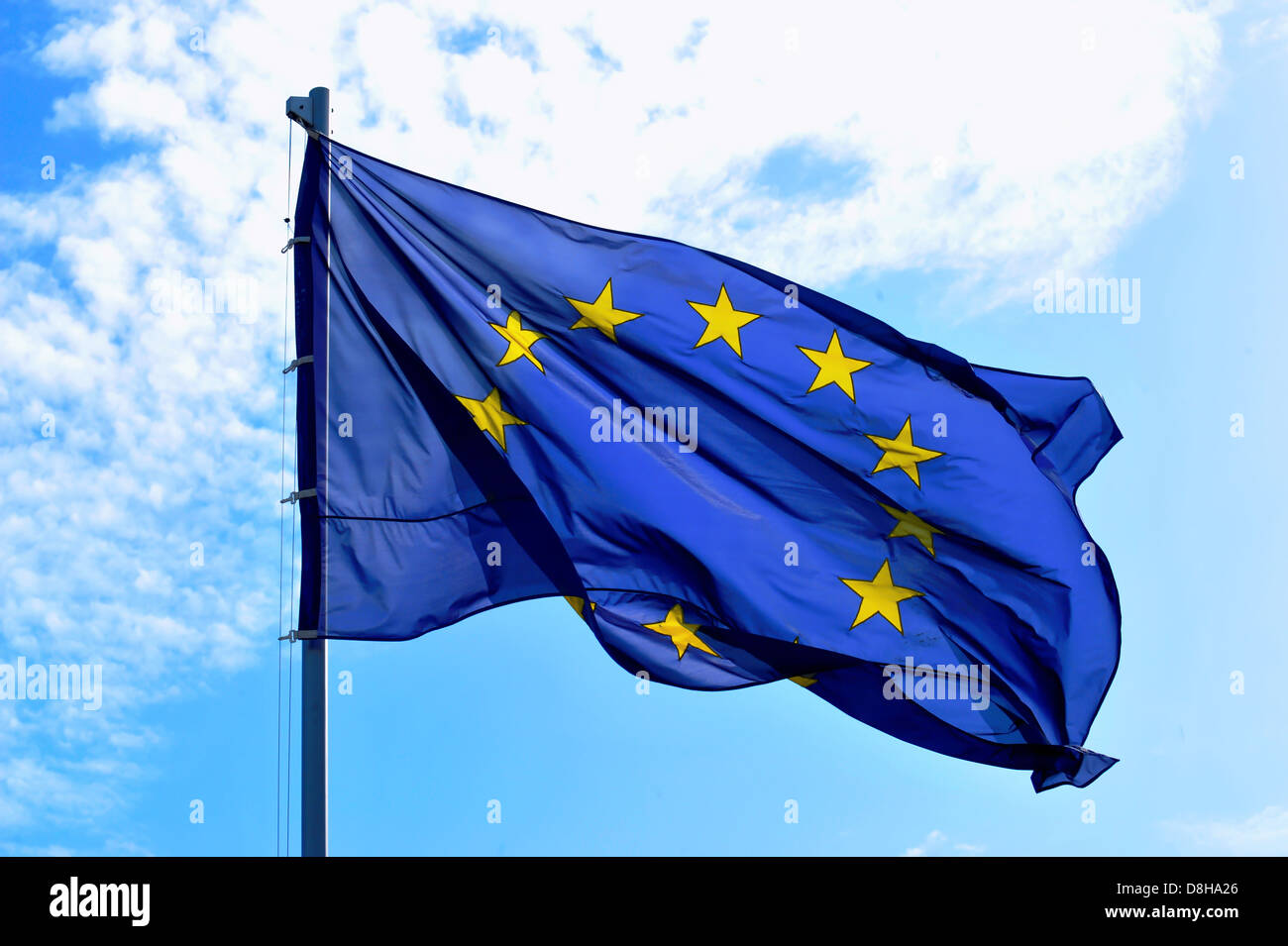 Flag of the European Union, EU. Stock Photo