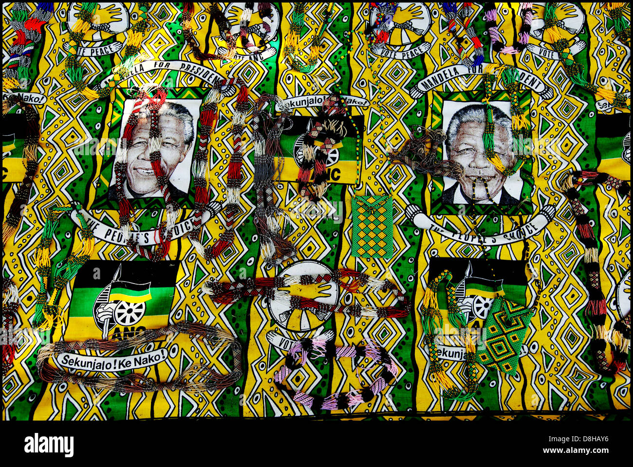 Mandela for President cloth,Victor Verster Prison,Paarl,2011 Stock Photo