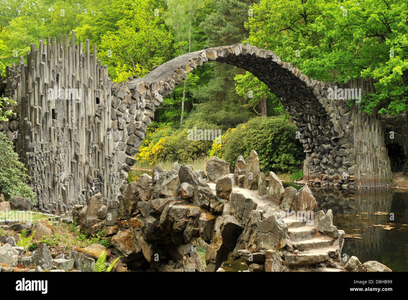 The rakotz bridge Stock Photo