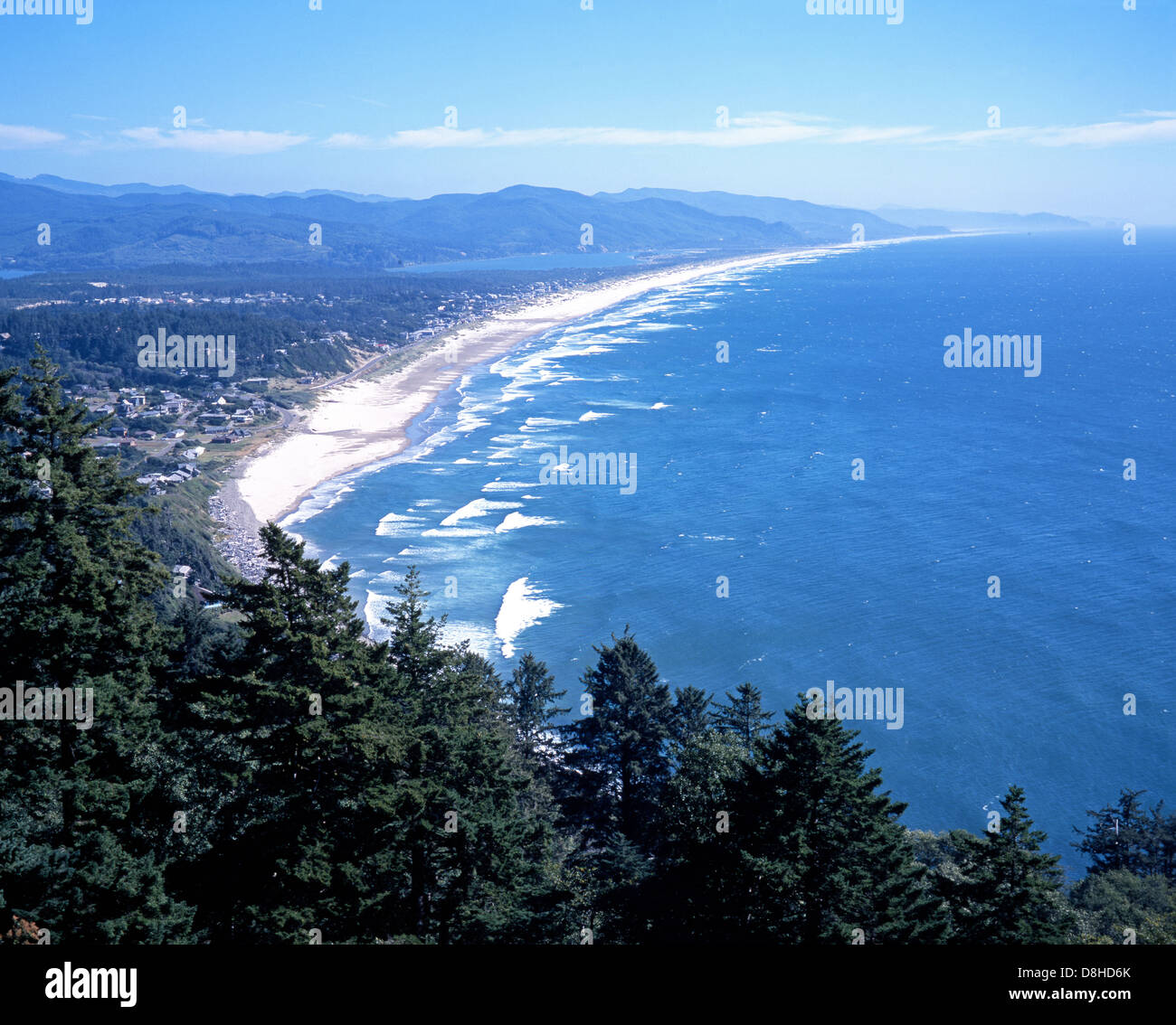 Beach / Shoreline view, Manzanita, Oregon, USA Stock Photo Alamy