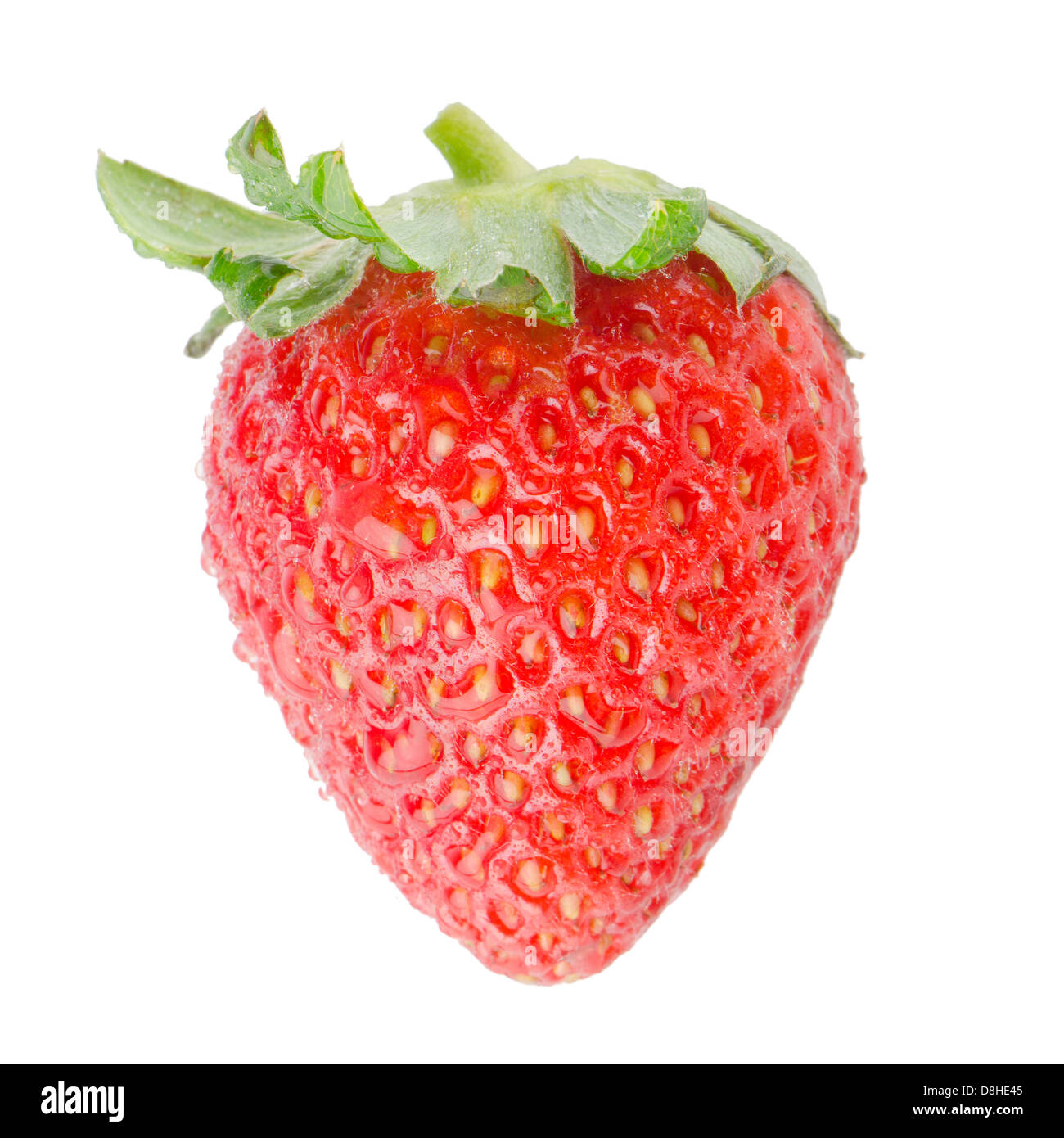 Fresh strawberry on a white background Stock Photo - Alamy
