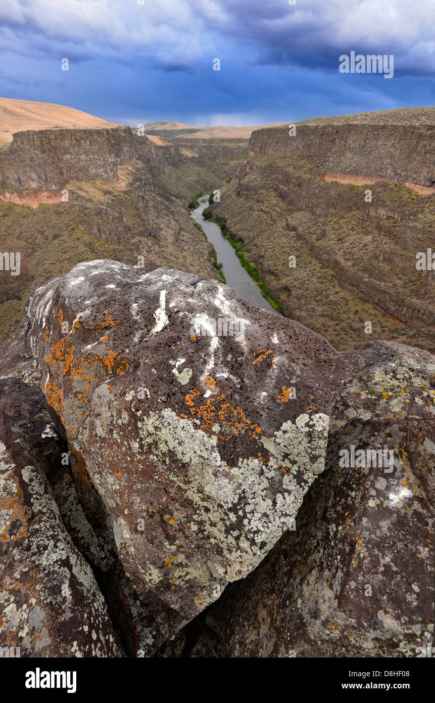Storm over the Bruneau River Canyon, Idaho Stock Photo Alamy