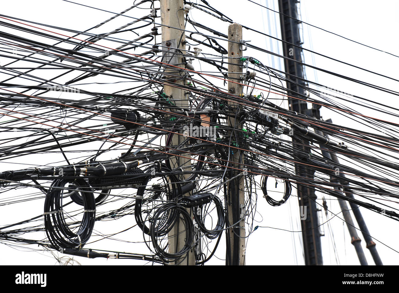 Power Line Stock Photo