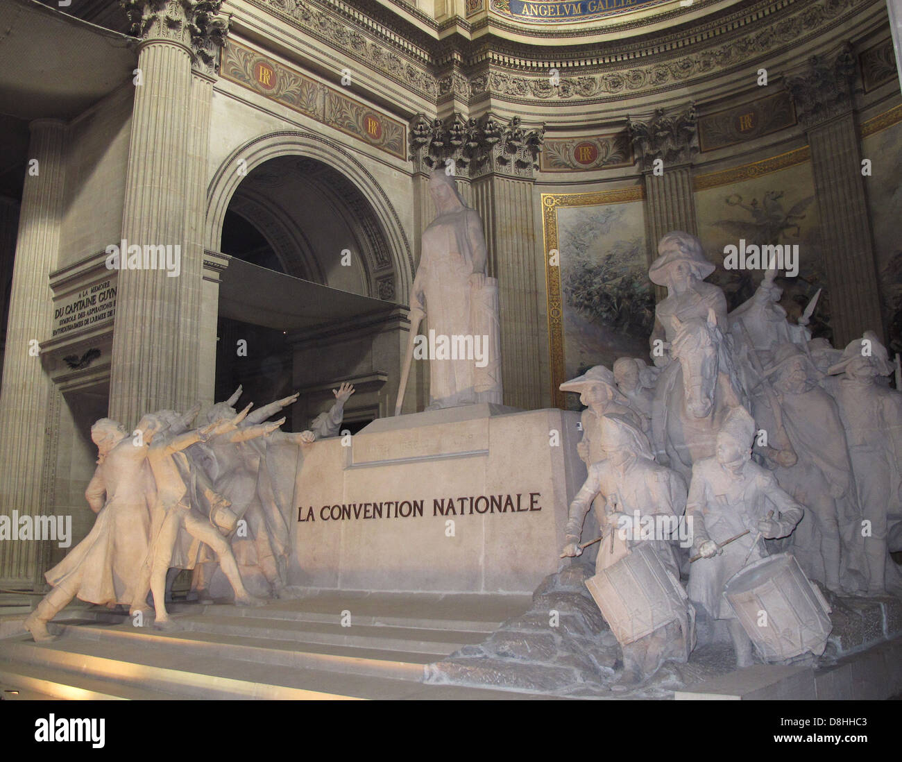 La convention nationale,statue,Pantheon,Paris 5,Quartier Latin,France Stock Photo