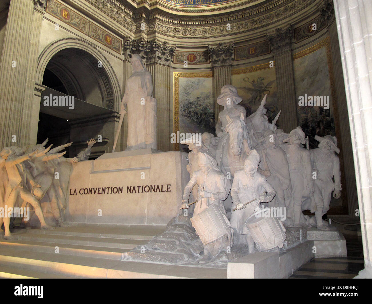 La convention nationale,statue,Pantheon,Paris 5,Quartier Latin,France Stock Photo