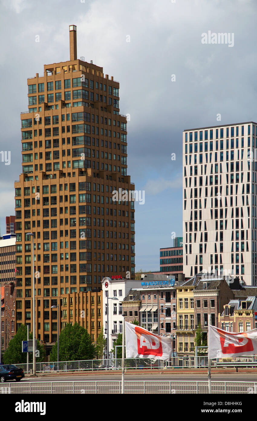 Netherlands, Rotterdam, old and new architecture, Stock Photo