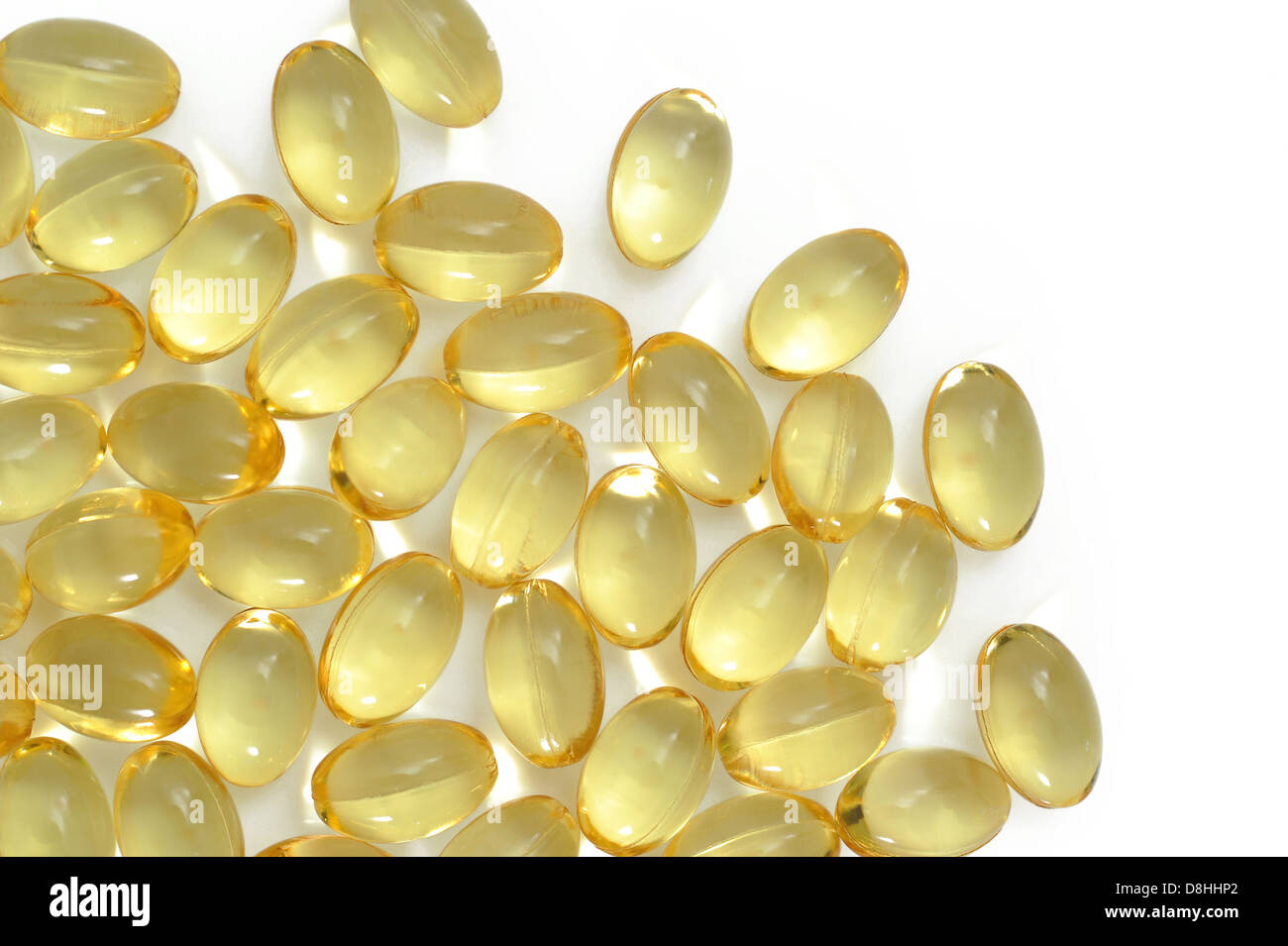 Garlic oil capsules Stock Photo Alamy