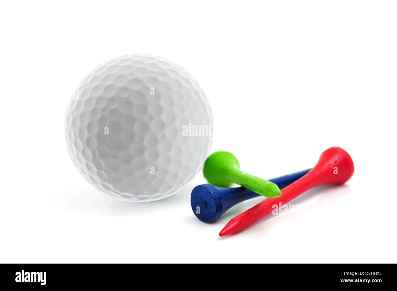 Golf ball and tees Stock Photo Alamy