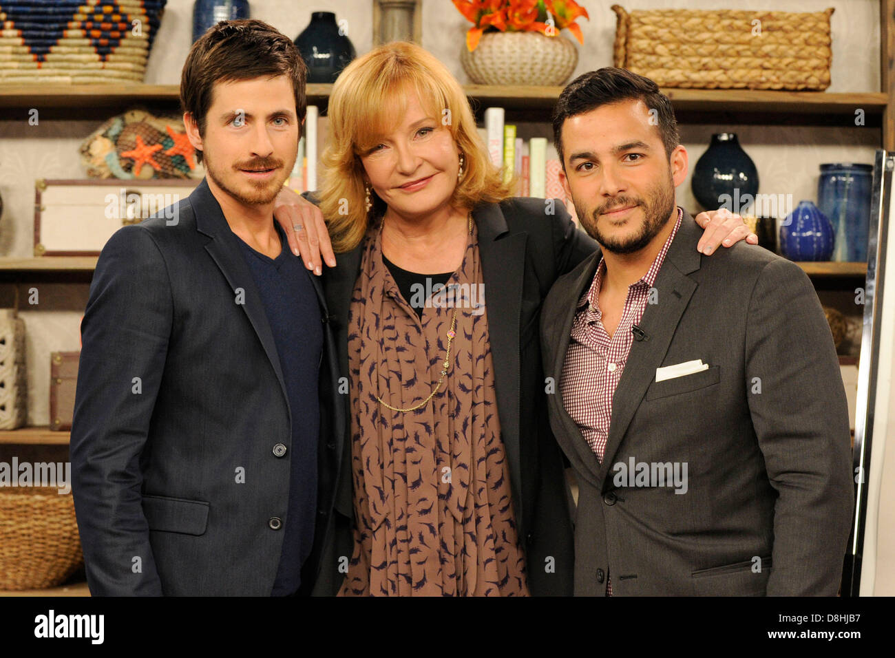 Toronto, Canada. 29th May 2013. Craig Olejnik and Ennis Esmer of THE LISTENER appears on CTV's talkshow The Marilyn Denis Show to promote the series. (EXI/N8N/Alamy Live News) Stock Photo