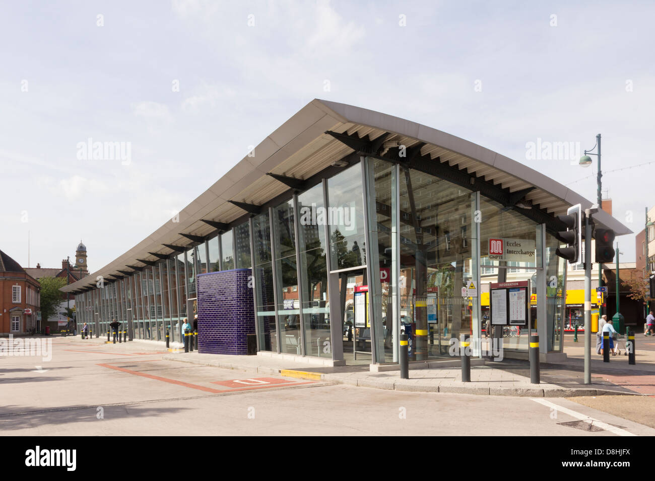 The bus station section of Eccles interchange on Regent Street, Eccles ...