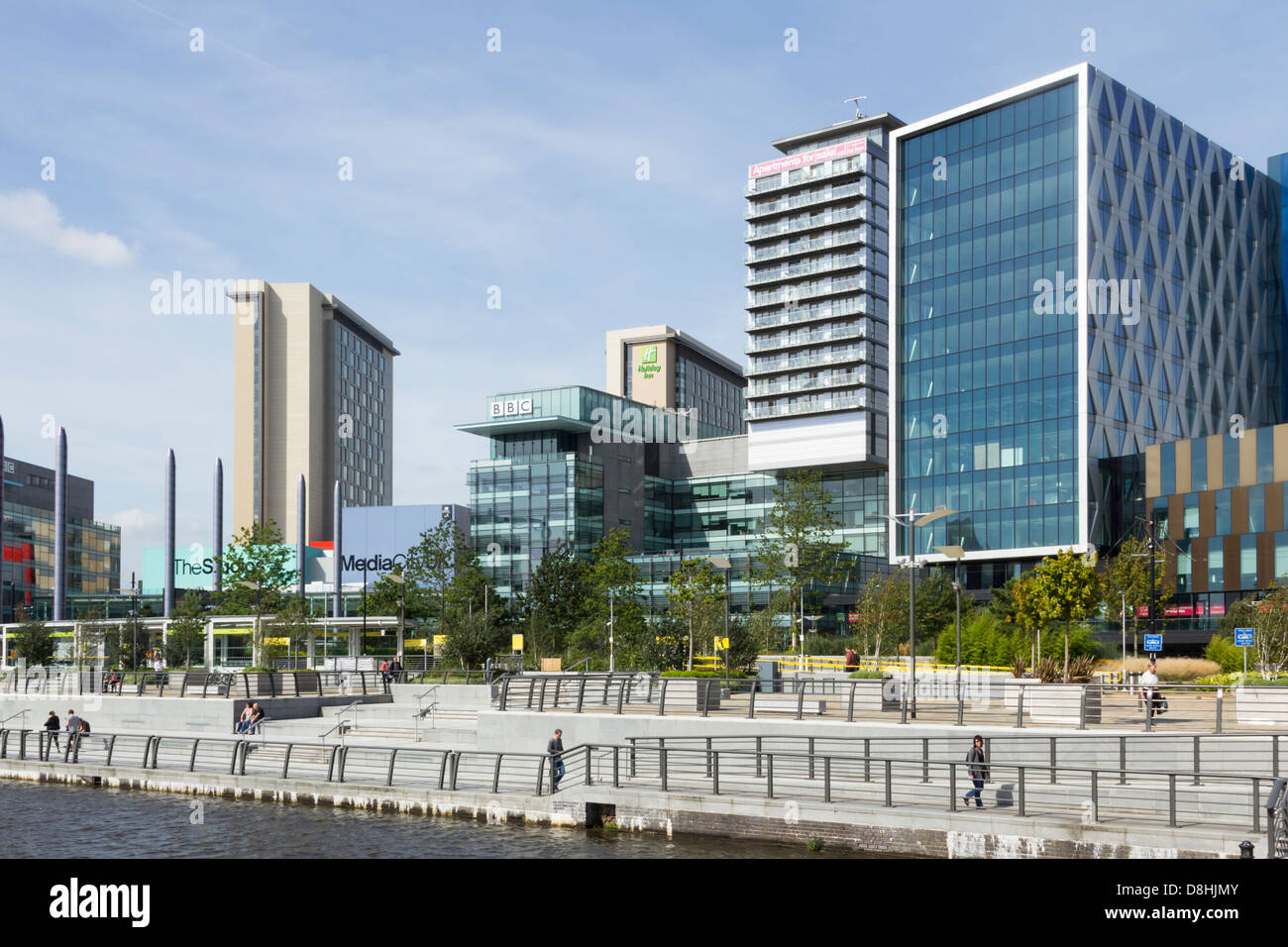Media City UK Complex at Salford Quays, a former dockland property
